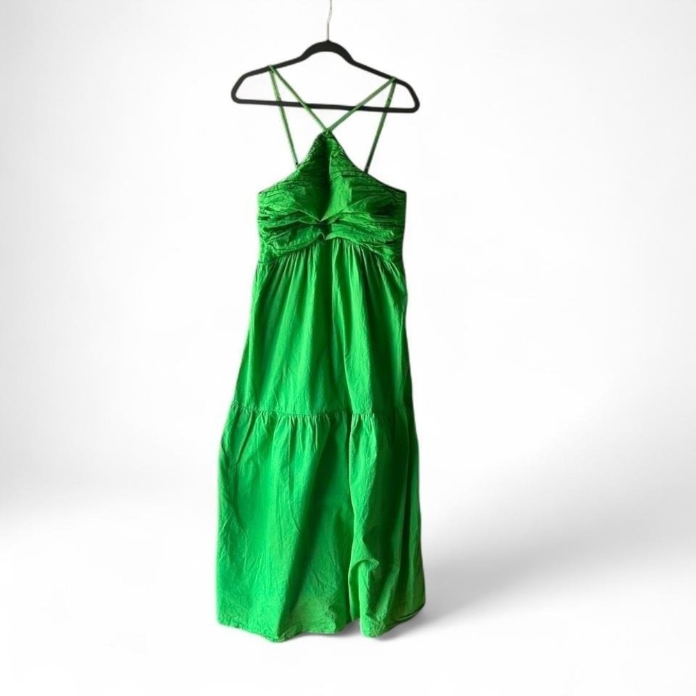 Playa Lucila green summer maxi dress 100%‎ cotton! NWOT women's XL